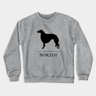 Borzoi Black Silhouette Crewneck Sweatshirt